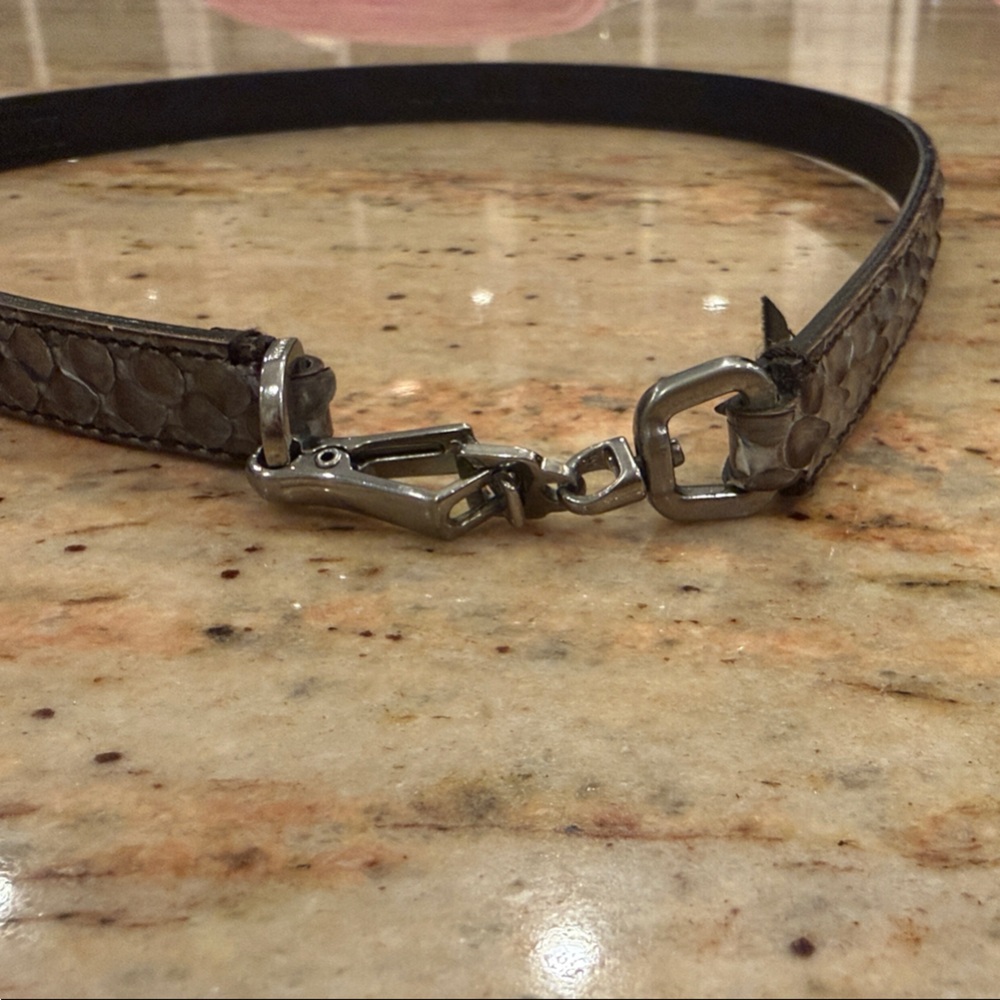 Elegant Prada Brown Skin Leather Women’s Belt - Sz 28